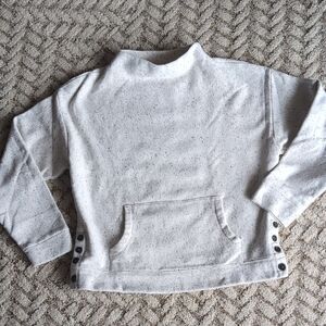 Madewell Speckled Cream Cowl Neck Sweater